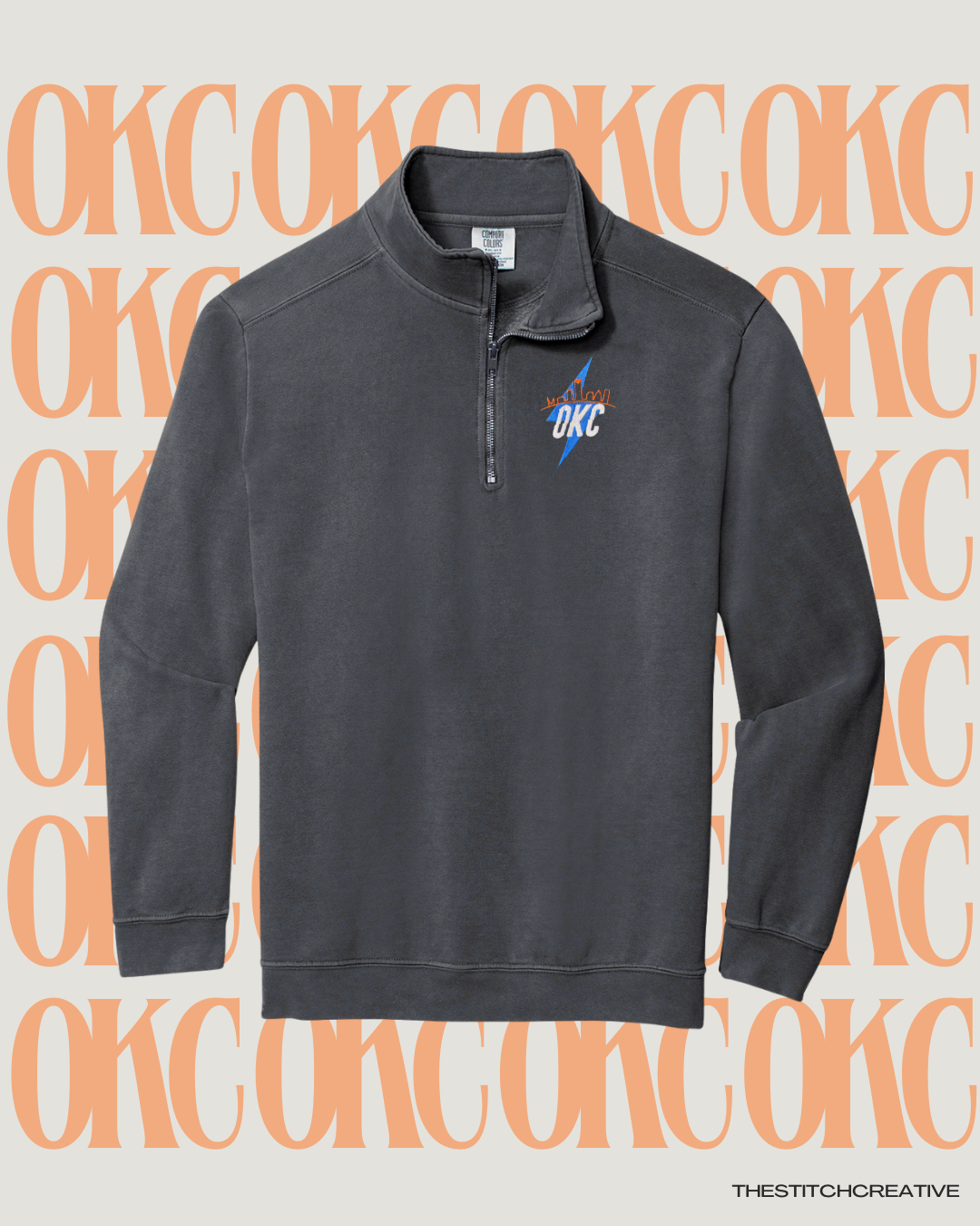 OKC Skyline Quarter Zip